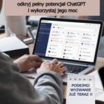 Tytuł: 30-dniowe wyzwanie: odkryj pełny potencjał ChatGPT i wykorzystaj jego moc
Autor: Przemysław Gmerek
Wydawnictwo: Przemysław Gmerek
Formaty: EPUB, PDF, MOBI