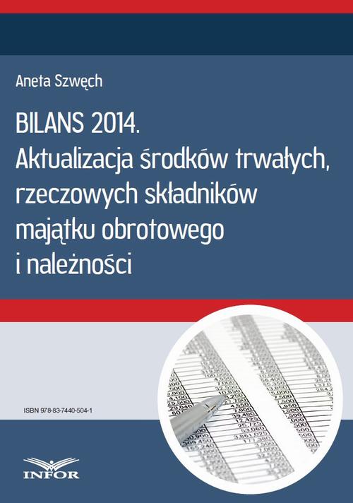 Aktualizacja środków trwałych, rzeczowych składników majątku obrotowego i należności — okładka e-booka