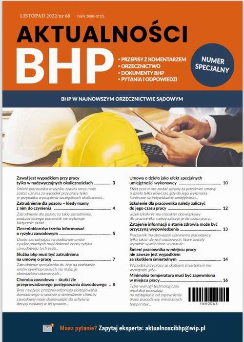 Tytuł: Aktualności BHP – Numer specjalny: BHP w najnowszym orzecznictwie sądowym
Autor: Praca Zbiorowa
Wydawnictwo: Wiedza i Praktyka
Formaty: MOBI, PDF, EPUB
