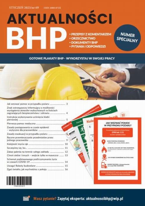 Tytuł: Aktualności BHP – Numer specjalny: GOTOWE PLAKATY BHP - WYKORZYSTAJ W SWOJEJ PRACY
Autor: Praca zbiorowa
Wydawnictwo: Wiedza i Praktyka
Formaty: EPUB, PDF