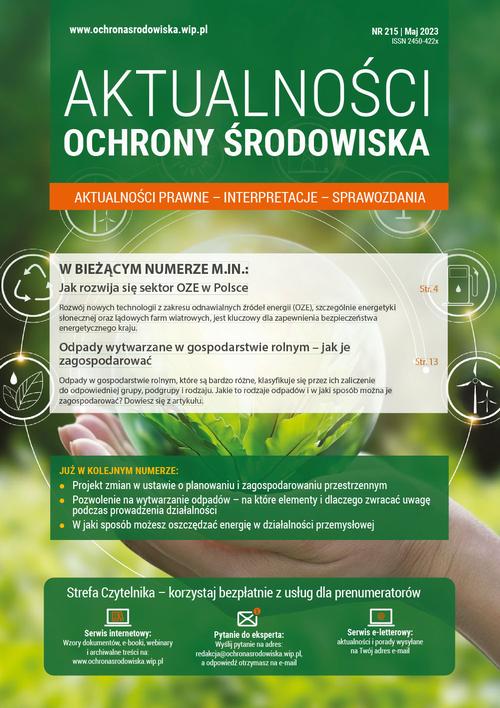 Tytuł: AKTUALNOŚCI OCHRONY ŚRODOWISKA nr 215
Autor: Praca zbiorowa
Wydawnictwo: Wiedza i Praktyka
Formaty: PDF, EPUB, MOBI