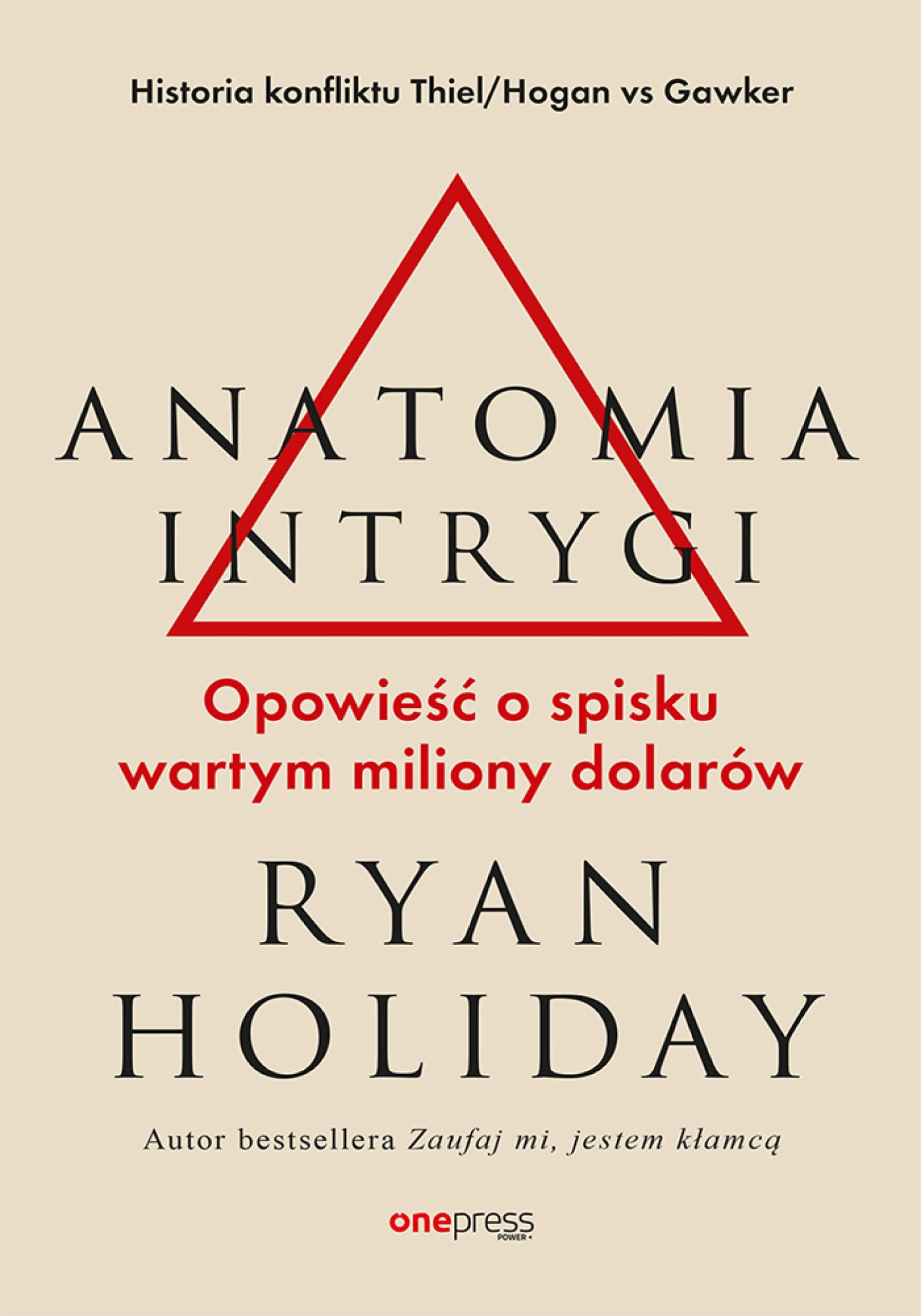 Tytuł: Anatomia intrygi. Opowieść o spisku wartym miliony dolarów
Autor: Ryan Holiday
Wydawnictwo: Onepress
Formaty: EPUB, PDF, MOBI