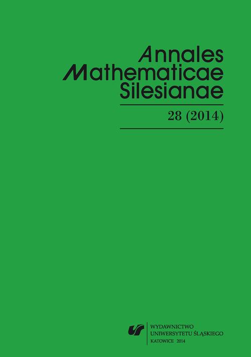 Tytuł: Annales Mathematicae Silesianae. T. 28 (2014)
Autor: 
Wydawnictwo: Wydawnictwo Uniwersytetu Śląskiego
Formaty: PDF