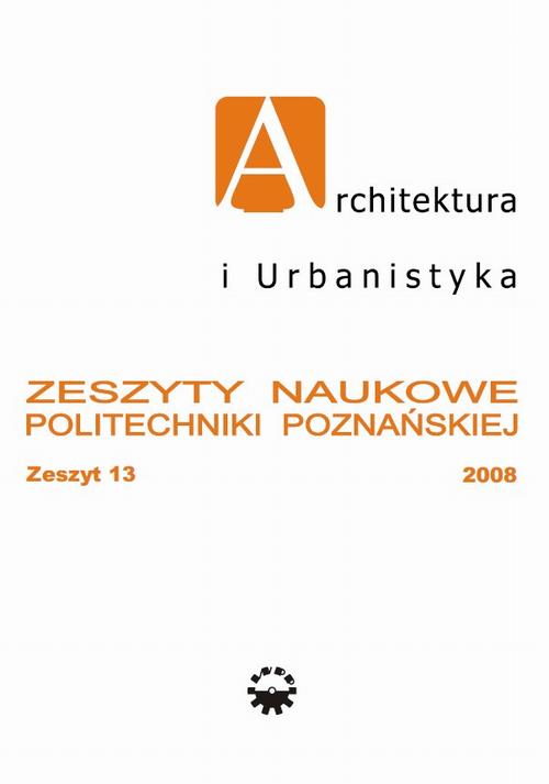 Tytuł: Architektura i Urbanistyka Zeszyt naukowy 13/2008
Autor: Praca zbiorowa
Wydawnictwo: Wydawnictwo Politechniki Poznańskiej
Formaty: PDF