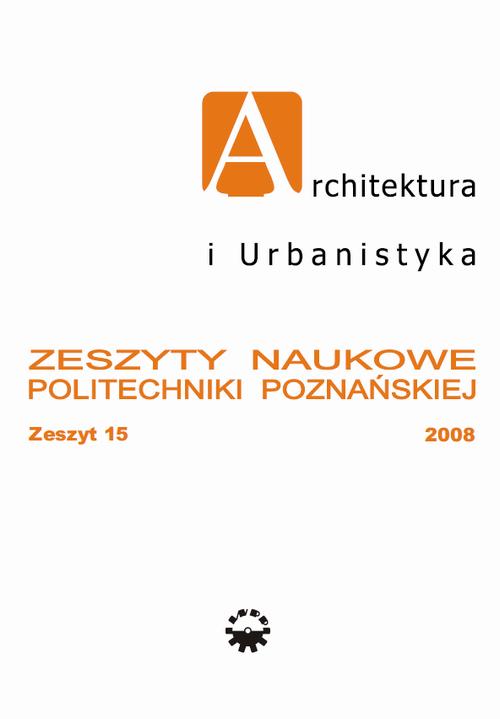 Tytuł: Architektura i Urbanistyka Zeszyt naukowy 15/2008
Autor: Praca zbiorowa
Wydawnictwo: Wydawnictwo Politechniki Poznańskiej
Formaty: PDF