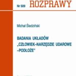 Badania układów „człowiek–narzędzie udarowe–podłoże” — okładka e-booka