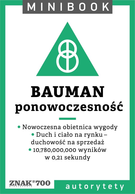 Tytuł: Bauman [ponowoczesność]. Minibook
Autor: 
Wydawnictwo: Miesięcznik Znak
Formaty: EPUB, MOBI