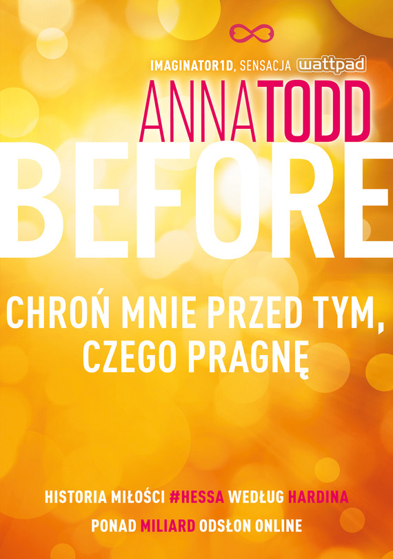 Tytuł: Before. Chroń mnie przed tym, czego pragnę
Autor: Anna Todd
Wydawnictwo: Literanova
Formaty: EPUB, MOBI