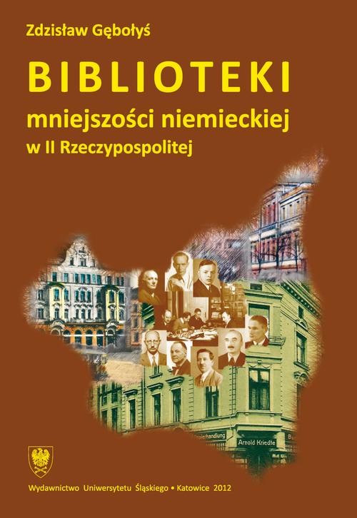 Biblioteki mniejszości niemieckiej w II Rzeczypospolitej — okładka e-booka