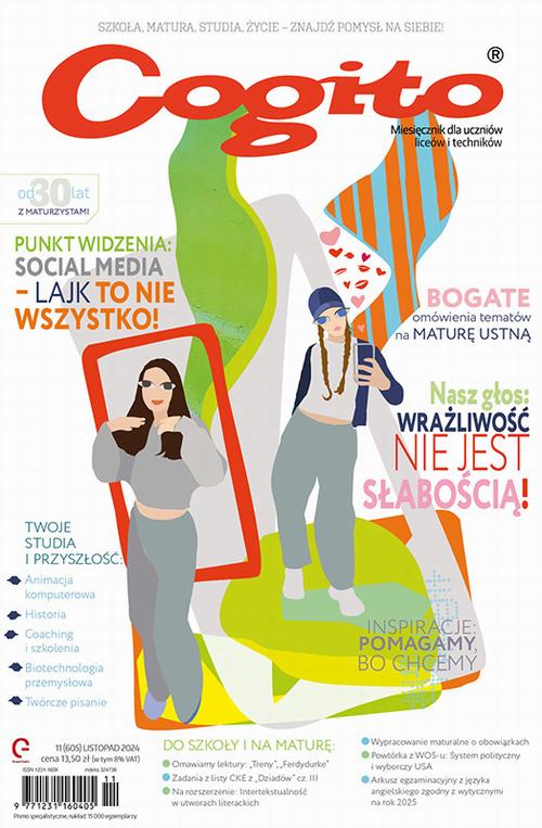Tytuł: Cogito 11/2024
Autor: Ola Siewko
Wydawnictwo: Cogito
Formaty: PDF