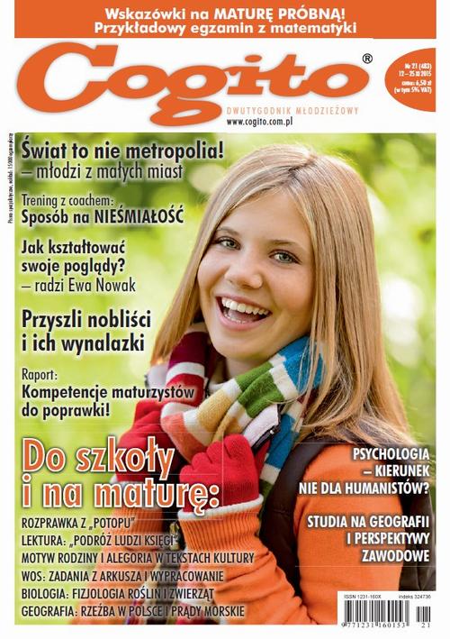 Tytuł: Cogito 21/2015
Autor: 
Wydawnictwo: Cogito
Formaty: PDF