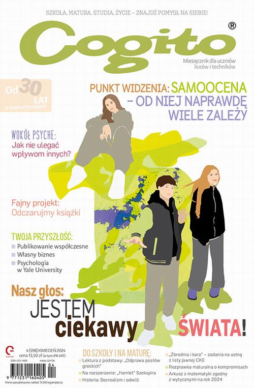 Tytuł: Cogito 4/2024
Autor: Ola Siewko
Wydawnictwo: Cogito
Formaty: PDF