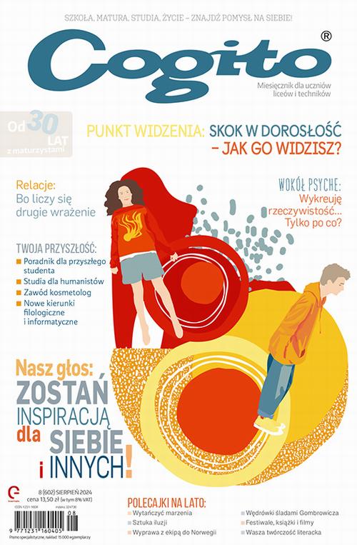 Tytuł: Cogito 8/2024
Autor: Ola Siewko
Wydawnictwo: Cogito
Formaty: PDF