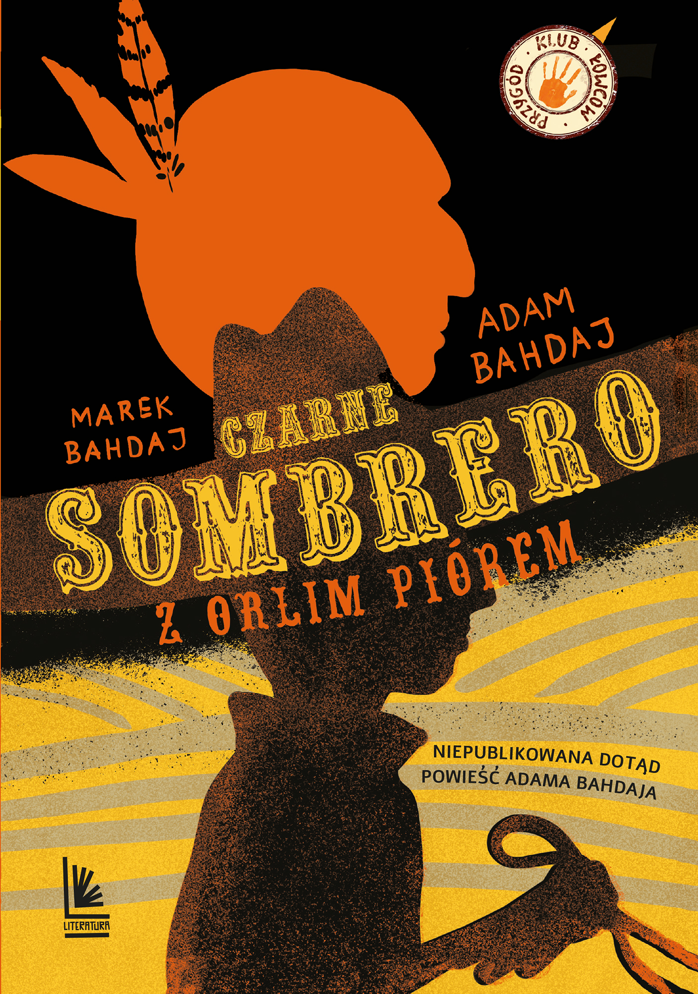 Czarne sombrero z orlim piórem — okładka e-booka