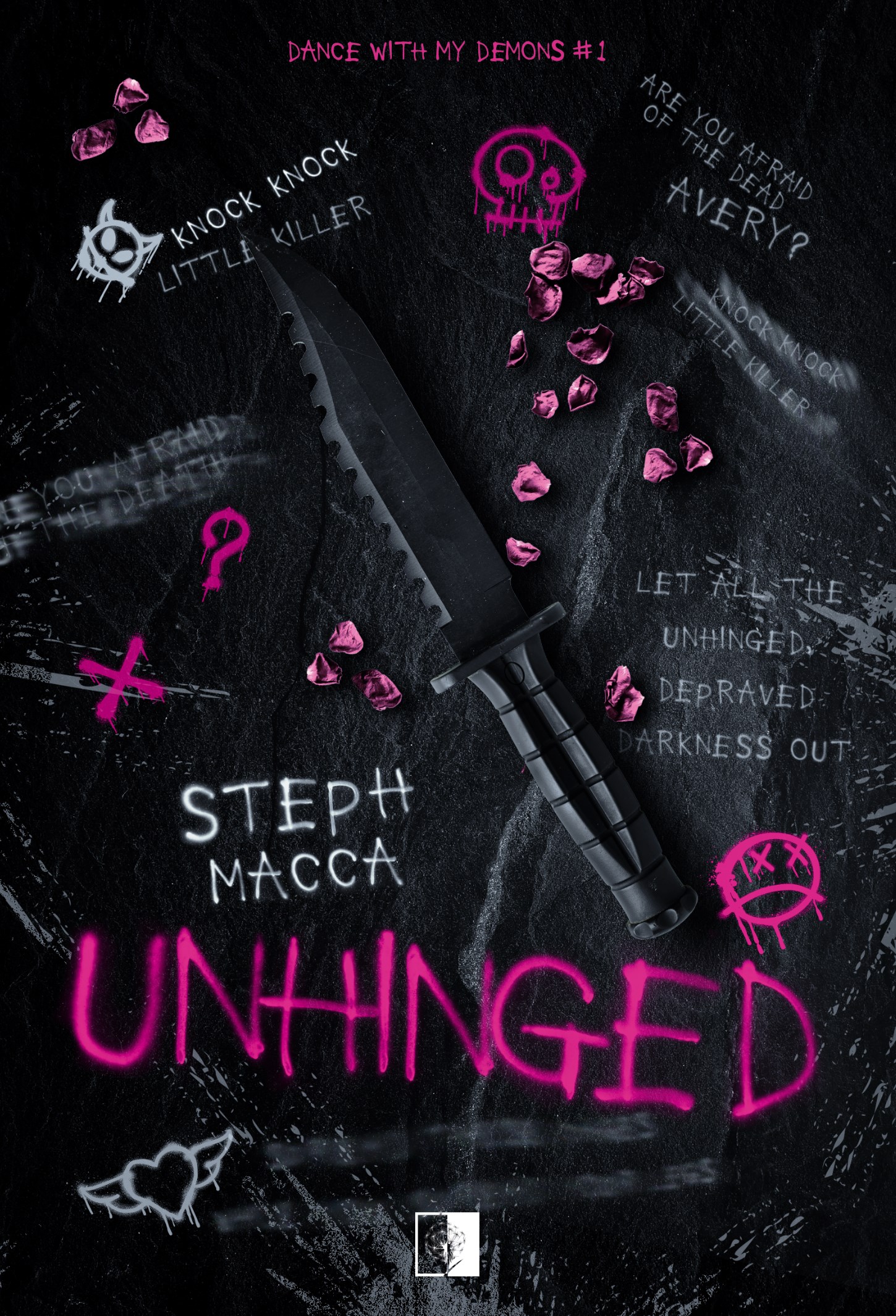 Tytuł: Dance With My Demons (#1). Unhinged
Autor: Steph Macca
Wydawnictwo: Wydawnictwo NieZwykłe Zagraniczne
Formaty: EPUB, MOBI