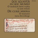 De hiis malis que aguentur in hoc mundo O niedolach, które rządzą na tym świecie, De curie miseria — okładka e-booka