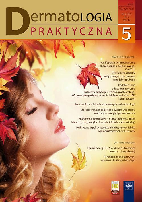 Tytuł: Dermatologia Praktyczna 5/2017
Autor: Andrzej Kaszuba
Wydawnictwo: Czelej
Formaty: EPUB