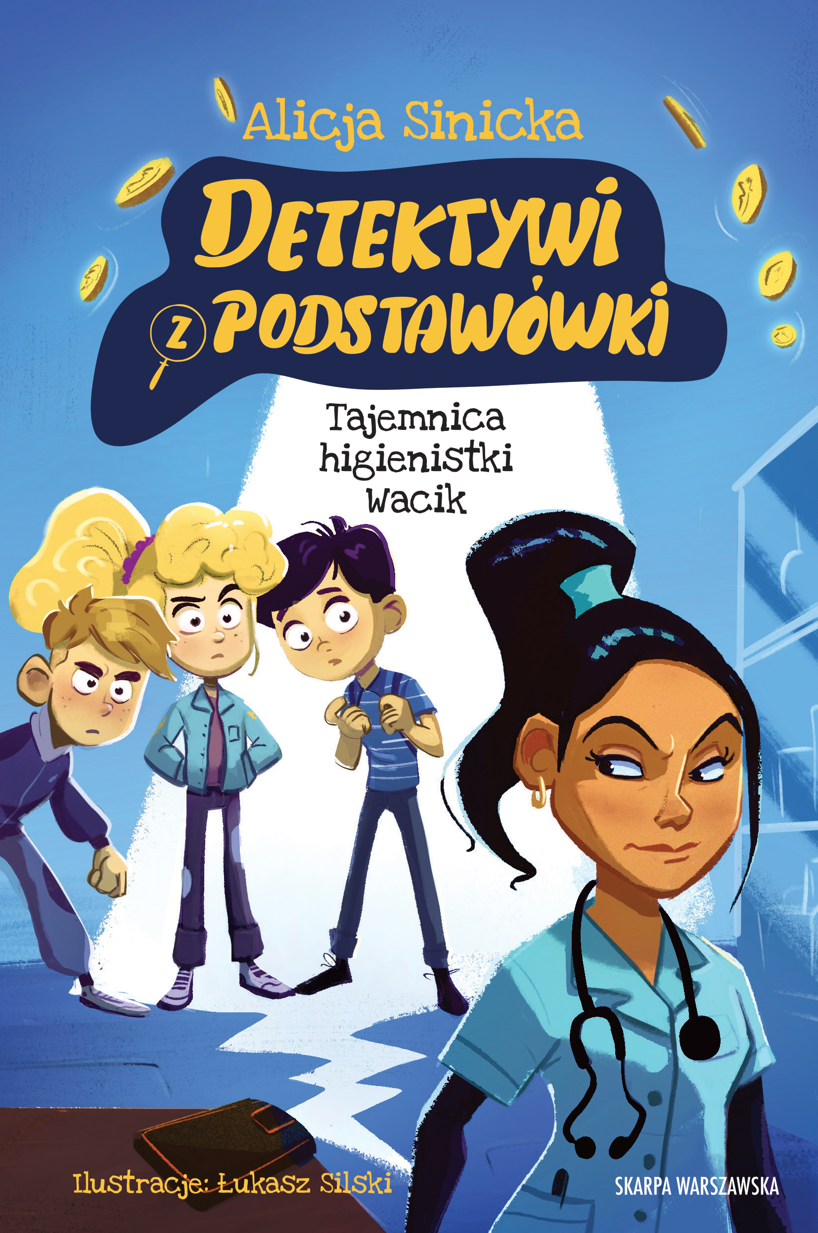 Tytuł: Detektywi z podstawówki. Tajemnica higienistki Wacik
Autor: Alicja Sinicka
Wydawnictwo: Skarpa Warszawska
Formaty: EPUB, MOBI