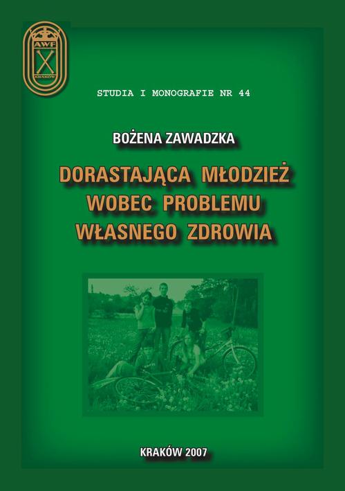 Tytuł: Dorastająca młodzież wobec problemu własnego zdrowia
Autor: Bożena Zawadzka
Wydawnictwo: Akademia Kultury Fizycznej
Formaty: PDF