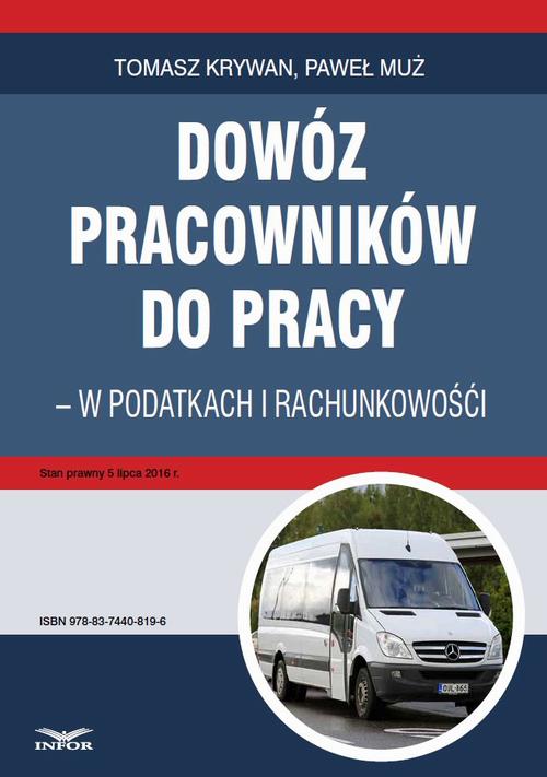 Dowóz pracowników do pracy - w podatkach i rachunkowości — okładka e-booka