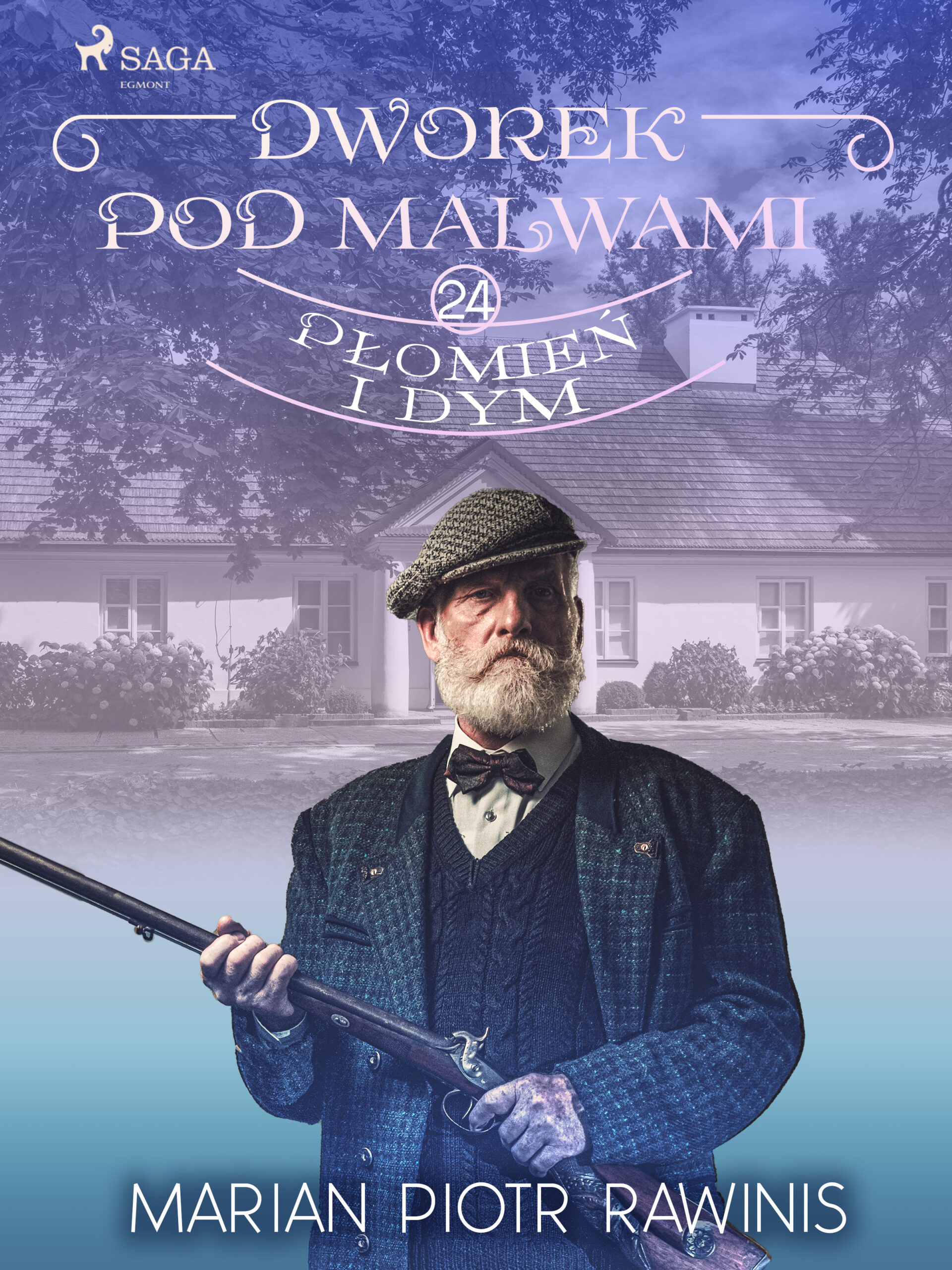 Dworek pod Malwami 24 - Płomień i dym — okładka e-booka