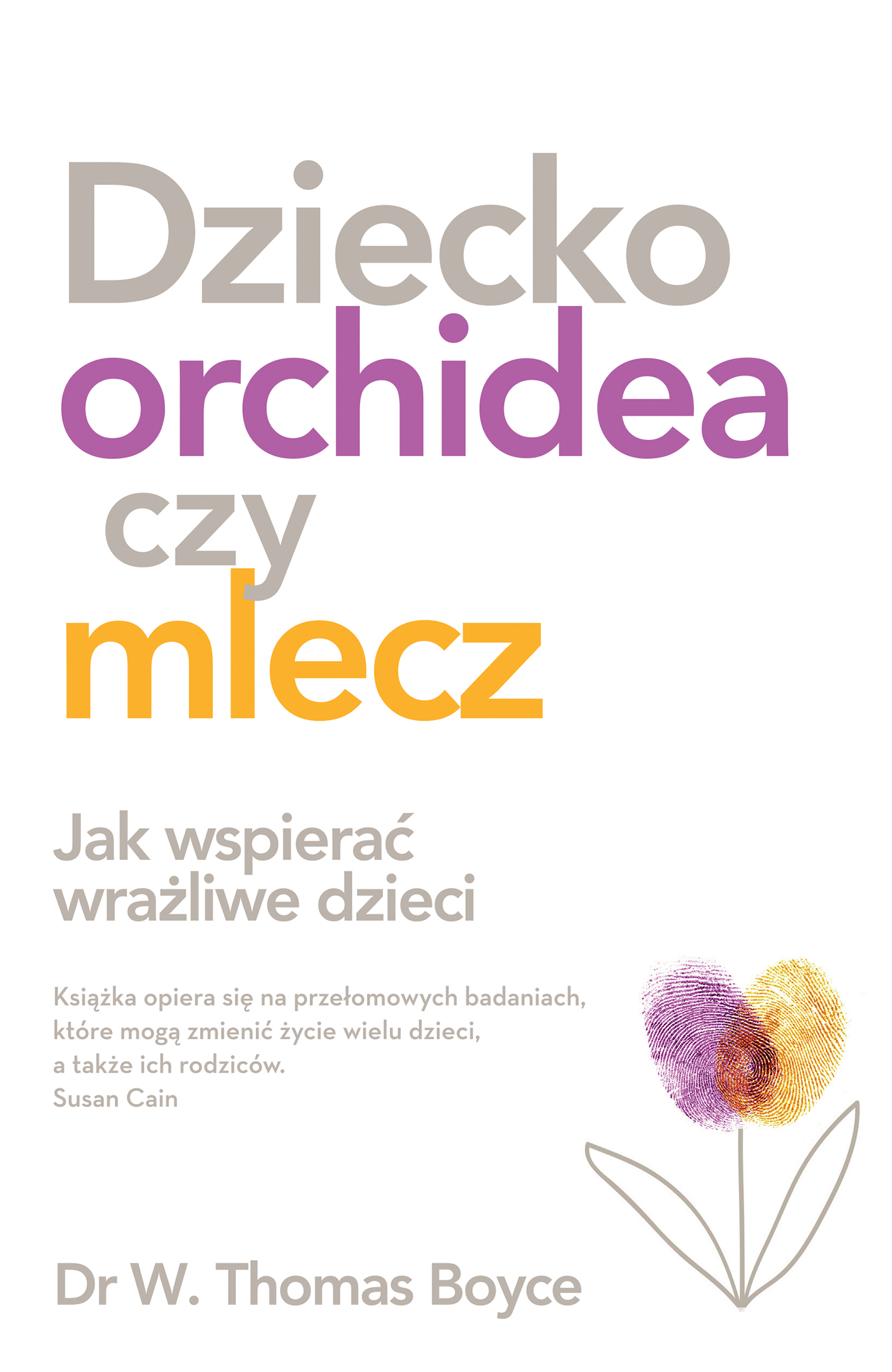 Tytuł: Dziecko orchidea czy mlecz. Jak wspierać wrażliwe dzieci
Autor: W. Thomas Boyce
Wydawnictwo: Wydawnictwo Czarna Owca
Formaty: EPUB, MOBI