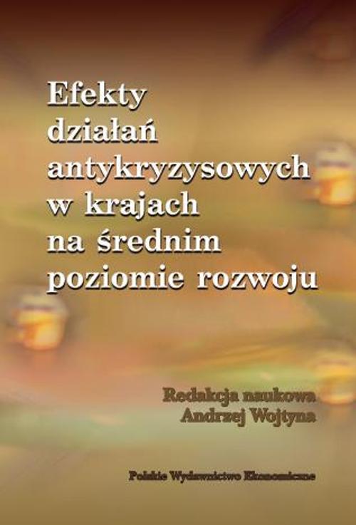 Efekty działań antykryzysowych w krajach na średnim poziomie rozwoju — okładka e-booka