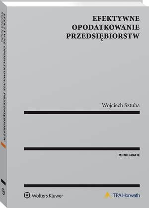 Efektywne opodatkowanie przedsiębiorstw — okładka e-booka