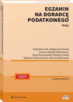 Egzamin na doradcę podatkowego. Testy — okładka e-booka