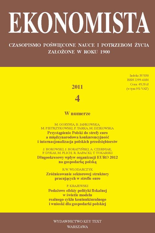 Tytuł: Ekonomista 2011 nr 4
Autor: Praca zbiorowa
Wydawnictwo: Key Text
Formaty: PDF