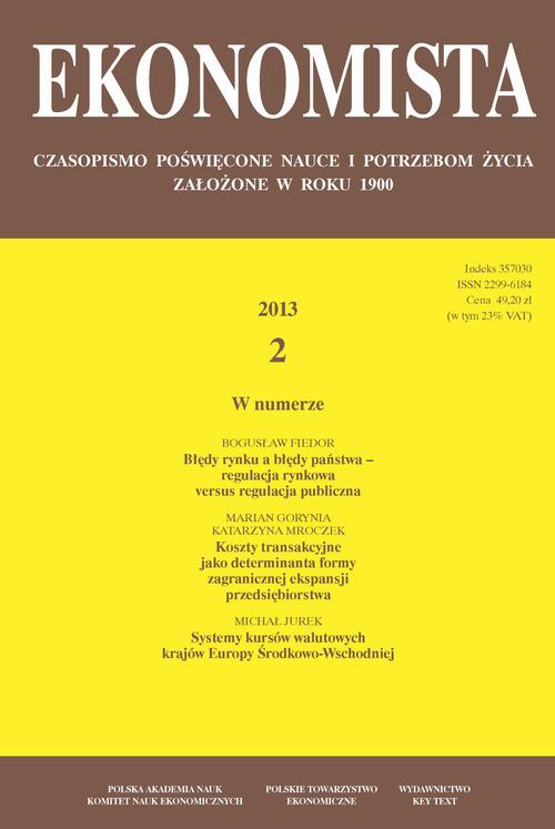Tytuł: Ekonomista 2013 nr 2
Autor: Praca zbiorowa
Wydawnictwo: Key Text
Formaty: PDF
