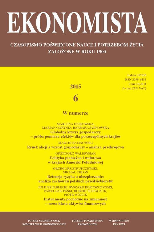 Tytuł: Ekonomista 2015 nr 6
Autor: Praca zbiorowa
Wydawnictwo: Key Text
Formaty: PDF