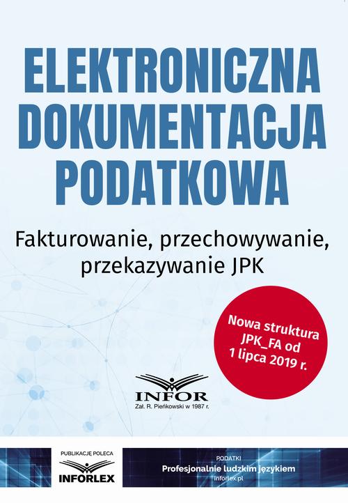 Elektroniczna dokumentacja podatkowa — okładka e-booka