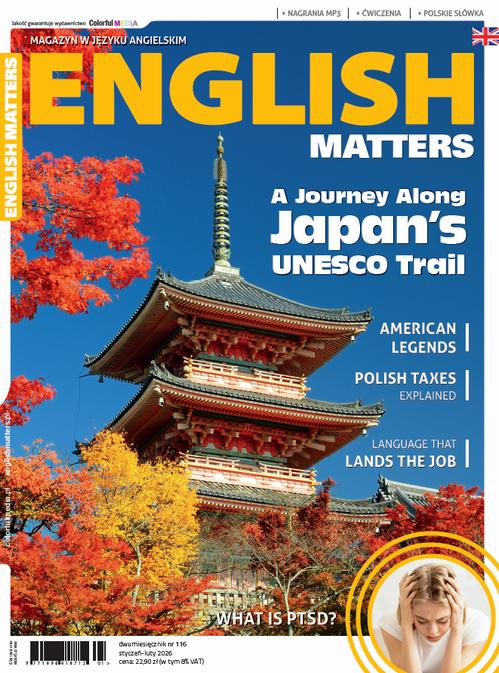 Tytuł: English Matters nr 116
Autor: 
Wydawnictwo: Colorful Media
Formaty: PDF