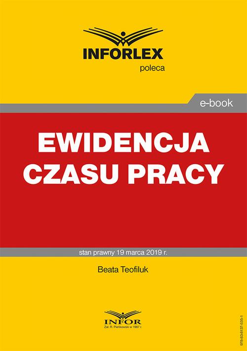 Ewidencja czasu pracy — okładka e-booka