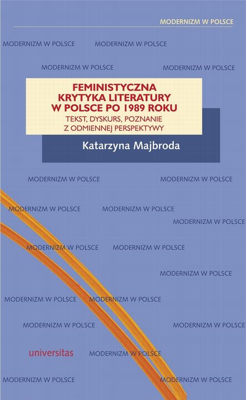 Feministyczna krytyka literatury w Polsce po 1989 roku — okładka e-booka