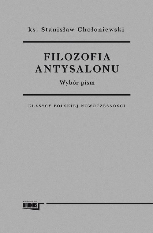 Filozofia antysalonu — okładka e-booka