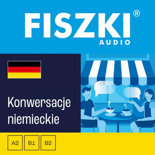 Tytuł: FISZKI audio – niemiecki – Konwersacje
Autor: Kinga Perczyńska, Dominika Złotek
Wydawnictwo: Cztery Głowy
Formaty: MP3