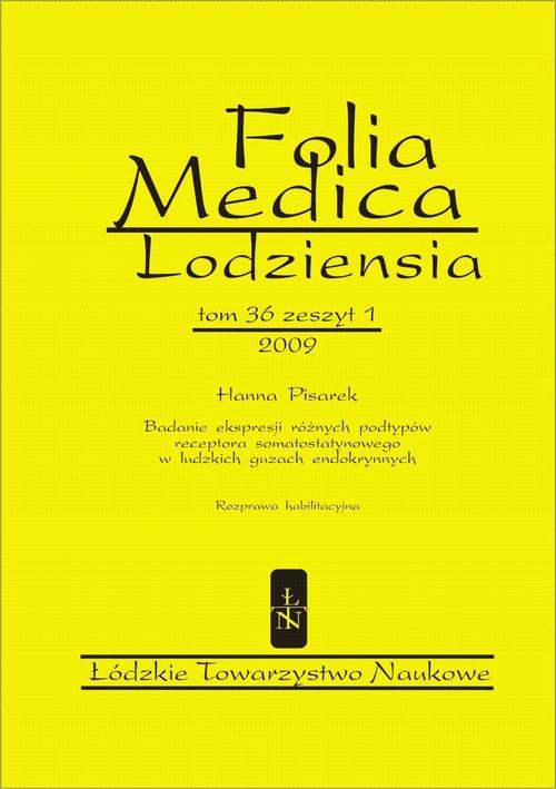 Tytuł: Folia Medica Lodziensia t. 36 z. 1/2009
Autor: Hanna Pisarek
Wydawnictwo: Łódzkie Towarzystwo Naukowe
Formaty: PDF