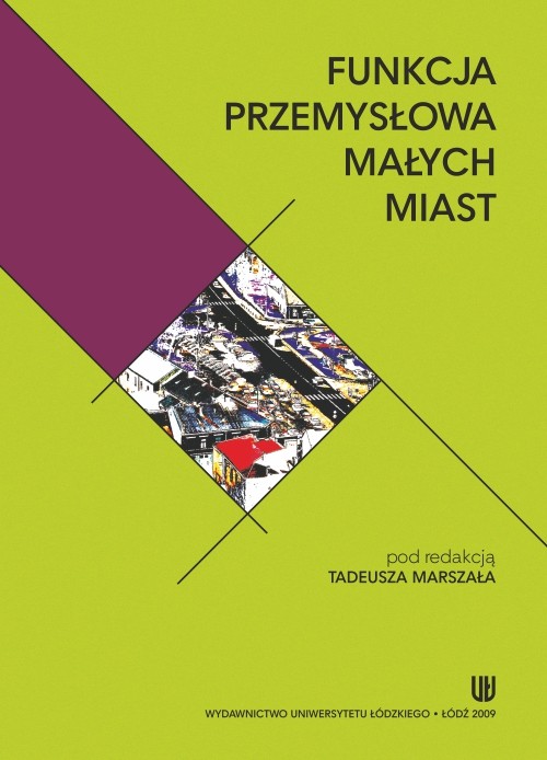 Tytuł: Funkcja przemysłowa małych miast
Autor: 
Wydawnictwo: Wydawnictwo Uniwersytetu Łódzkiego
Formaty: PDF