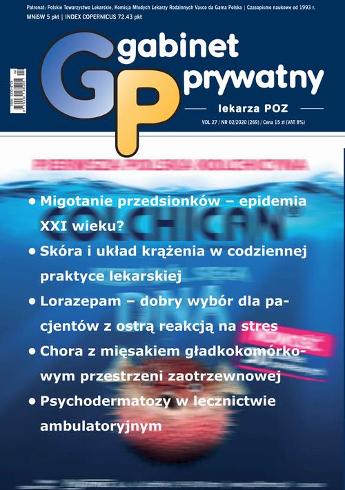 Tytuł: Gabinet Prywatny 2/2020
Autor: Praca Zbiorowa
Wydawnictwo: Medyk
Formaty: PDF