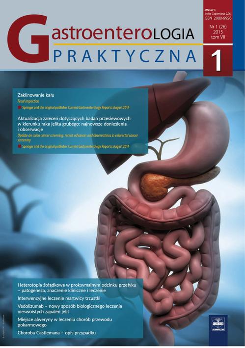Tytuł: Gastroenterologia Praktyczna 1/2015
Autor: 
Wydawnictwo: Czelej
Formaty: MOBI, EPUB