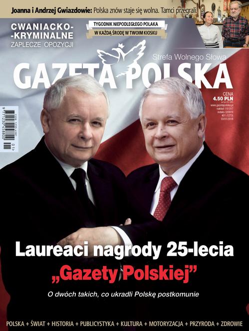 Tytuł: Gazeta Polska 03/01/2018
Autor: 
Wydawnictwo: Niezależne Wydawnictwo Polskie Sp. z o.o
Formaty: PDF