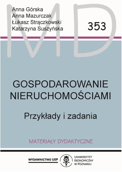 Gospodarowanie nieruchomościami. Przykłady i zadania — okładka e-booka