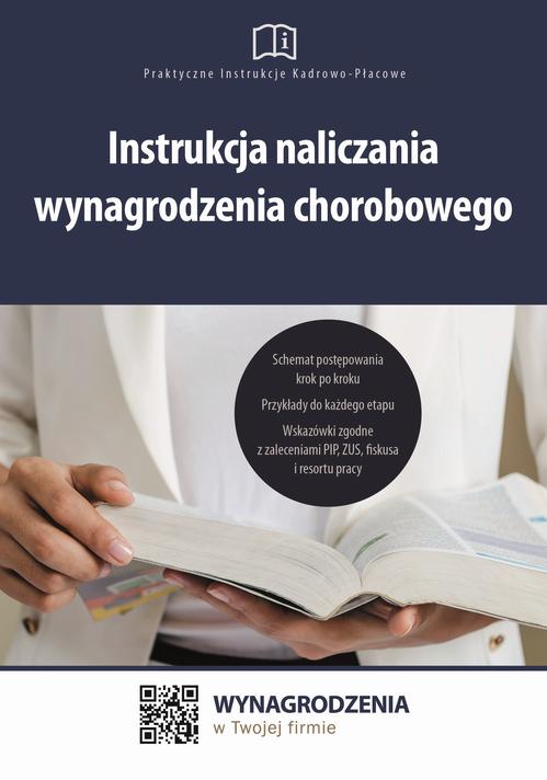 Instrukcja naliczania wynagrodzenia chorobowego — okładka e-booka