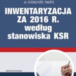 Inwentaryzacja za 2016 r. według stanowiska KSR — okładka e-booka