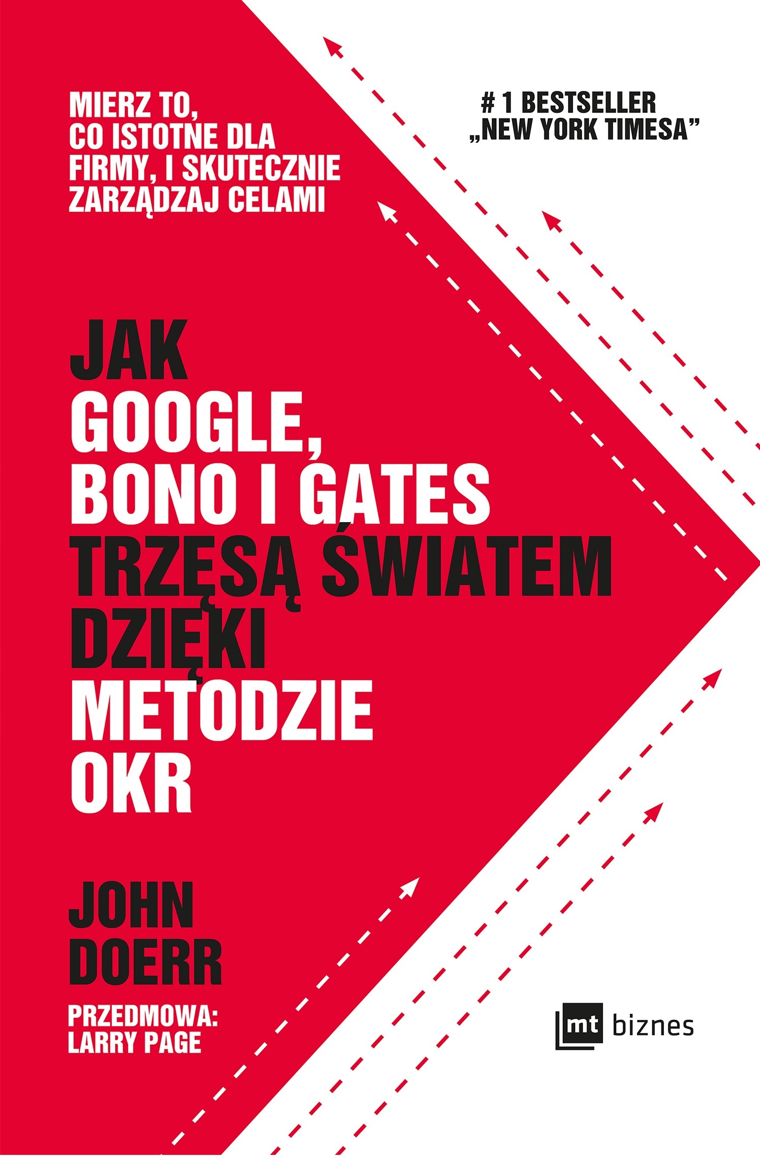 Tytuł: Jak Google, Bono i Gates trzęsą światem dzięki metodzie OKR. Mierz to, co istotne dla firmy, i skutecznie zarządzaj celami
Autor: John Doerr
Wydawnictwo: MT Biznes
Formaty: EPUB, MOBI