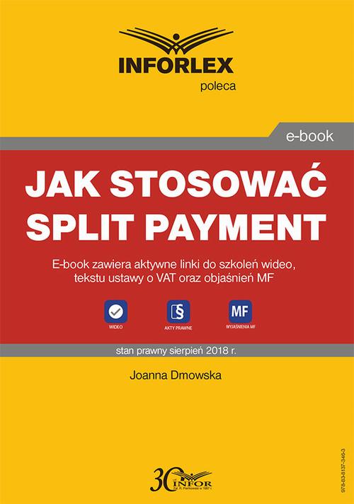 Jak stosować split payment — okładka e-booka