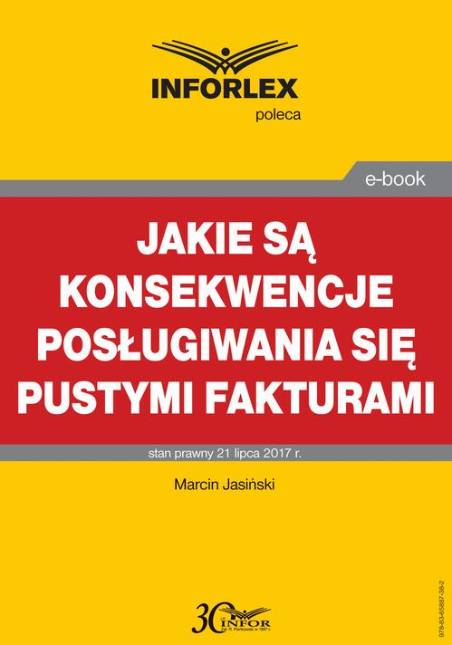 Jakie są konsekwencje posługiwania się pustymi fakturami — okładka e-booka