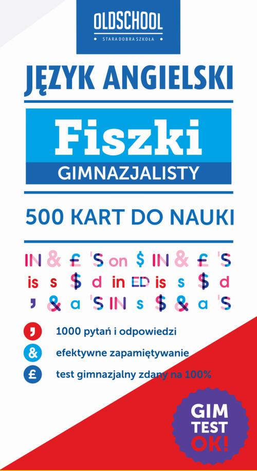 Język angielski. Fiszki gimnazjalisty. 500 kart do nauki — okładka e-booka